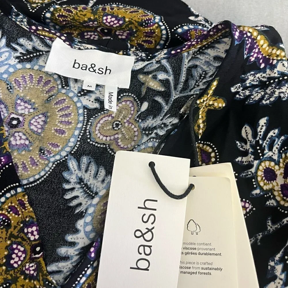 BA&SH
Volver gathered floral-print crepe mini dress NWT Size M - Picture 6 of 8